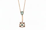 Edwardian 9ct gold and topaz and seed pearl circa 1910