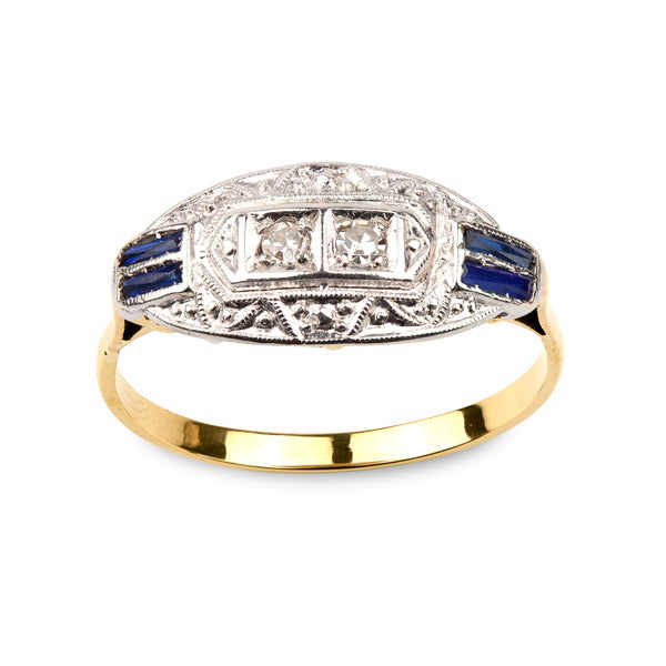 Sapphire & Diamond Ring