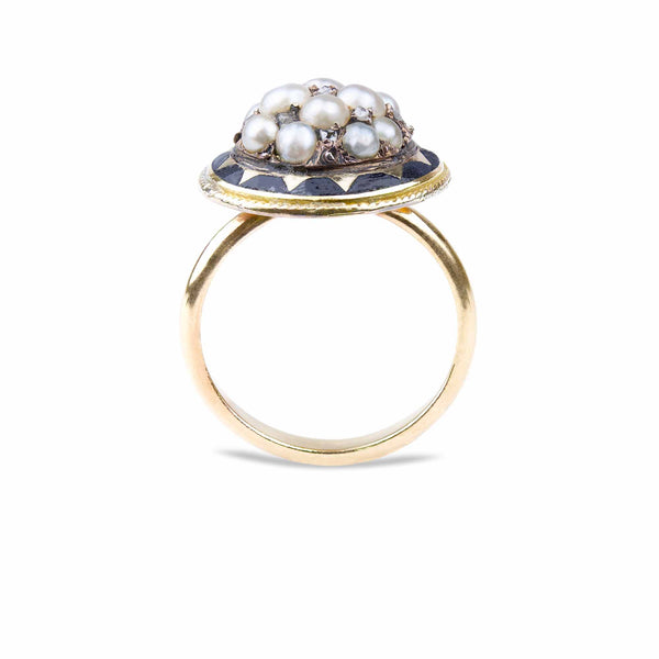 Victorian Pearl & Diamond Dress Ring