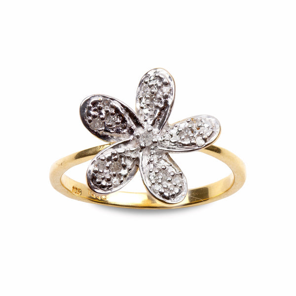 Diamond Flower Ring