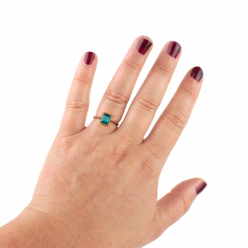 Tourmaline & Rose Gold Ring