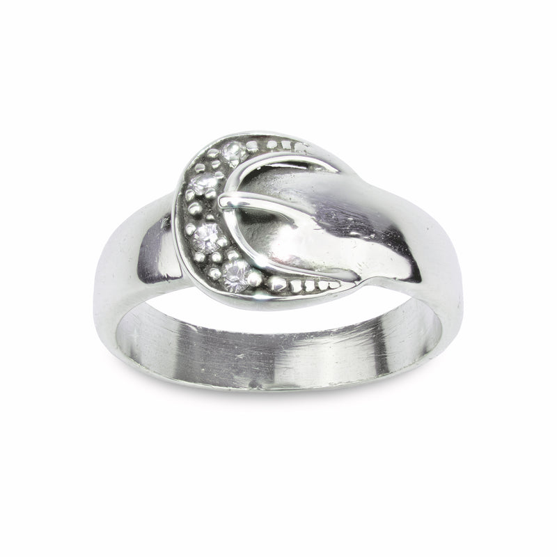 Silver Buckle Ring
